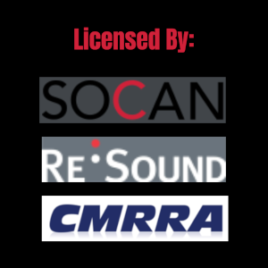 Licensed By Socan ReSound and CMRRA